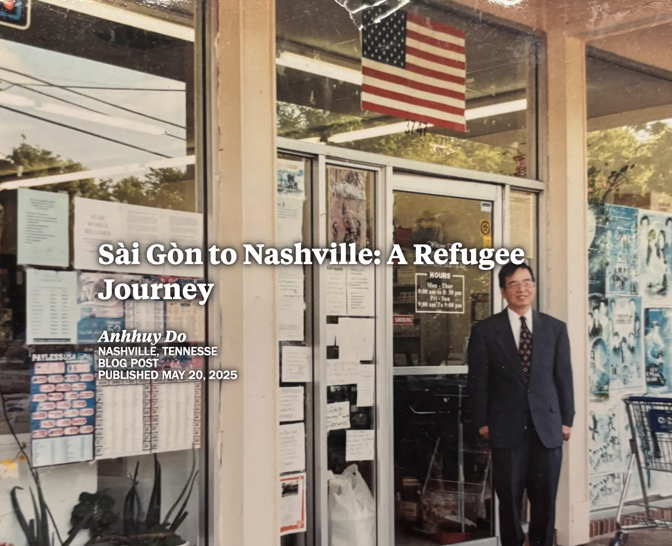 Anhhuy Do (C’24) Publishes “Sài Gòn to Nashville: A Refugee Journey”